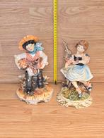 Vintage Italiaanse Beeldjes - Jongen en Meisje, Ophalen of Verzenden