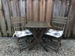 Bistro set, Zo goed als nieuw, Tuinset, Hout, Ophalen