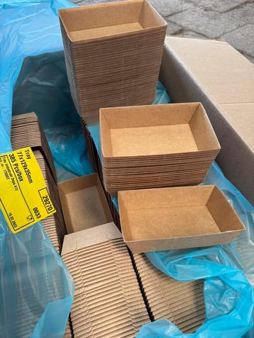 Partij frietbakjes - 385 stuks - A13 - snack bak - Karton beschikbaar voor biedingen