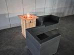 Douglas houten vuurtafel / zuil met COSI gasbrander 80x60x60, Ophalen of Verzenden, Nieuw