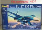 Revell 1:72 4937 Sukhoi Su-27 SM Flanker modelbouw, Nieuw, Revell, Ophalen of Verzenden, Vliegtuig
