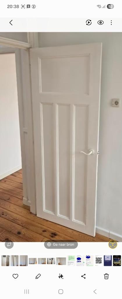 Paneeldeuren, Doe-het-zelf en Verbouw, Deuren en Horren, Gebruikt, Binnendeur, 200 tot 215 cm, Hout, Ophalen