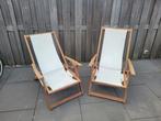 2 strandstoelen / tuinstoelen, Tuin en Terras, Ophalen