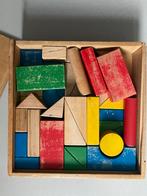 Houten blokken doos vintage, Ophalen of Verzenden, Gebruikt, Overige typen