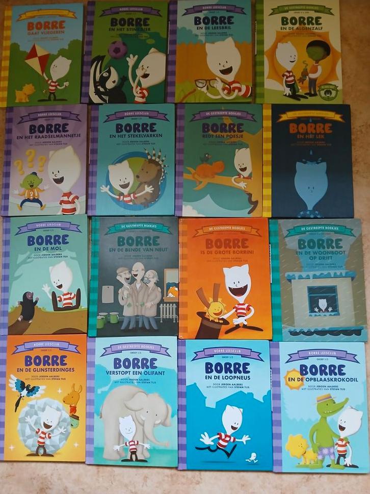 16 Borre boekjes 1 koop, Boeken, Kinderboeken | Jeugd | onder 10 jaar, Zo goed als nieuw, Fictie algemeen, Ophalen of Verzenden