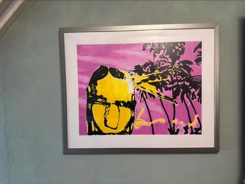 Herman Brood Pink Indian E.A Zeefdruk, Antiek en Kunst, Kunst | Litho's en Zeefdrukken, Verzenden