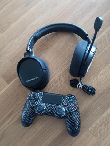 PlayStation 4 controller + Steelseries 1 headset Defect beschikbaar voor biedingen