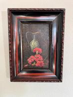 Te koop oud stilleven schilderij bloemen met vaas, Antiek en Kunst, Kunst | Schilderijen | Klassiek, Ophalen
