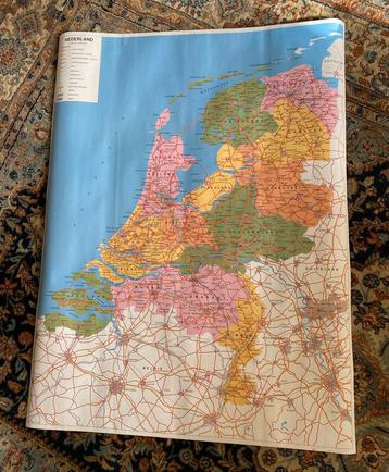 Landkaart Nederland vintage 1995 beschikbaar voor biedingen