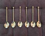 Set fraaie verzilverde koffielepels zijkant gekartelde steel, Huis en Inrichting, Keuken | Bestek, Ophalen, Zo goed als nieuw