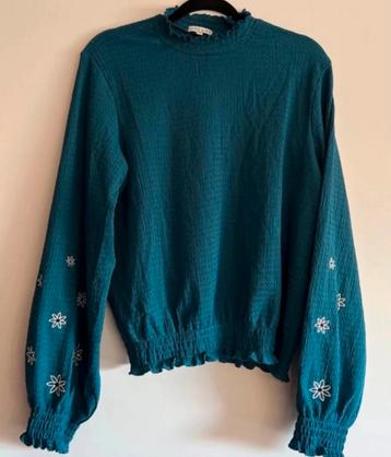 Mooie blouse borduur city life m 38 herfst winter beschikbaar voor biedingen