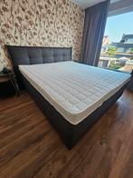 boxspring 180x200 nieuw met topper nieuw, Ophalen of Verzenden, 180 cm, 200 cm, Grijs
