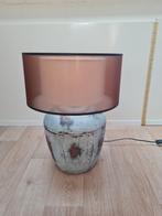 Stoere tafellamp met dubbele kap, Huis en Inrichting, Lampen | Tafellampen, Ophalen, Zo goed als nieuw, Metaal, 75 cm of meer