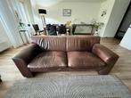 Bruine leren 2,5-zits bank Machalke&Machalke, Ophalen, Gebruikt, 150 tot 200 cm, Tweepersoons