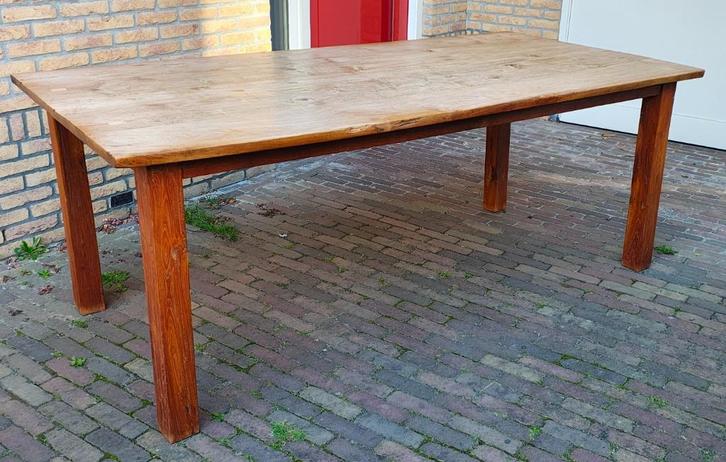 Eettafel 200 x 100 cm, Huis en Inrichting, Tafels | Eettafels, Gebruikt, 100 tot 150 cm, 200 cm of meer, Vijf personen of meer