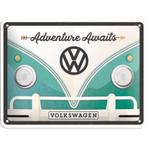 Volkswagen Bulli VW adventure relief reclamebord van metaal, Verzamelen, Ophalen of Verzenden, Nieuw, Auto's