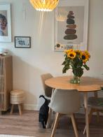 Eikenlook eettafel - gratis ophalen, Ophalen, Gebruikt, 100 tot 150 cm, Vierkant