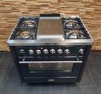 🔥Luxe Fornuis Boretti Majestic 90cm antraciet  Frytop, 60 cm of meer, Ophalen of Verzenden, Zo goed als nieuw, Energieklasse A of zuiniger