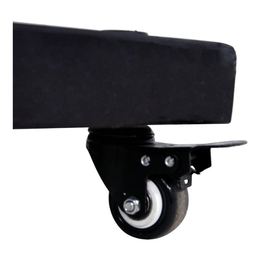 Parasolvoet granietplaat op 4 wielen 90 kg kleur zwart, Ophalen of Verzenden, Nieuw, Minder dan 1 meter, Parasolvoet