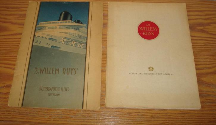 M.S. WILLEM RUYS KONINKLIJKE ROTTERDAM LLOYD N.V., Verzamelen, Scheepvaart, Gebruikt, Boek of Tijdschrift, Ophalen of Verzenden