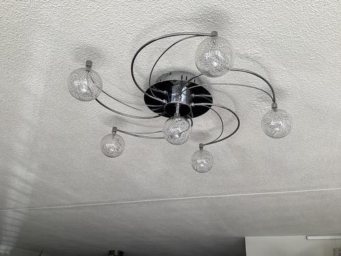 Plafondlamp met dimbare lampen., Huis en Inrichting, Lampen | Plafondlampen, Kunststof, Ophalen of Verzenden
