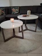 2 nette ronde salontafels, Huis en Inrichting, Tafels | Salontafels, Ophalen, 50 tot 100 cm, Rond, 50 tot 100 cm