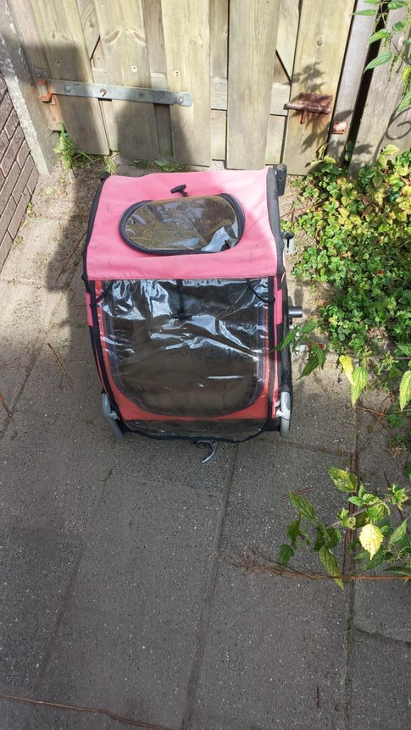 Rode hondenkar Doggyride mini, Fietsen en Brommers, Fietsaccessoires | Aanhangers en Karren, Gebruikt, Hondenkar, Minder dan 20 kg