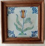 Antieke Polychrome Tegel Delft, Ophalen of Verzenden