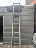 Alu ladder 2 delig uitschuifbaar, Ophalen, Gebruikt, Opvouwbaar of Inschuifbaar, 4 meter of meer