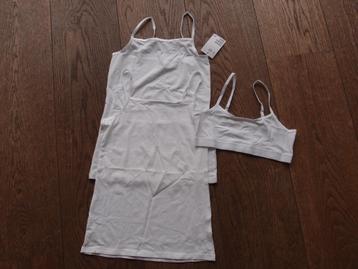 Nieuwe ongedragen witte basic H&M hemdjes top maat 146 152 beschikbaar voor biedingen