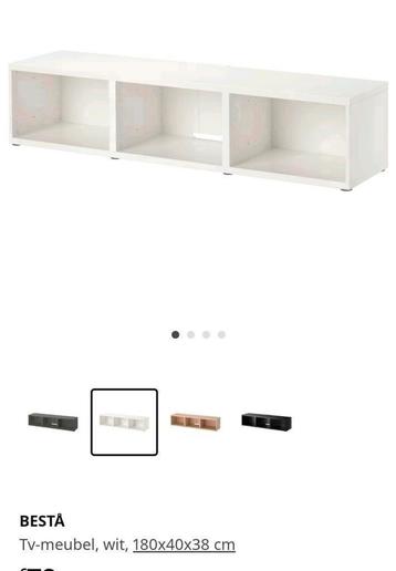 Besta IKEA Kasten Deuren Planken Beige , zwartbruin en Wit 