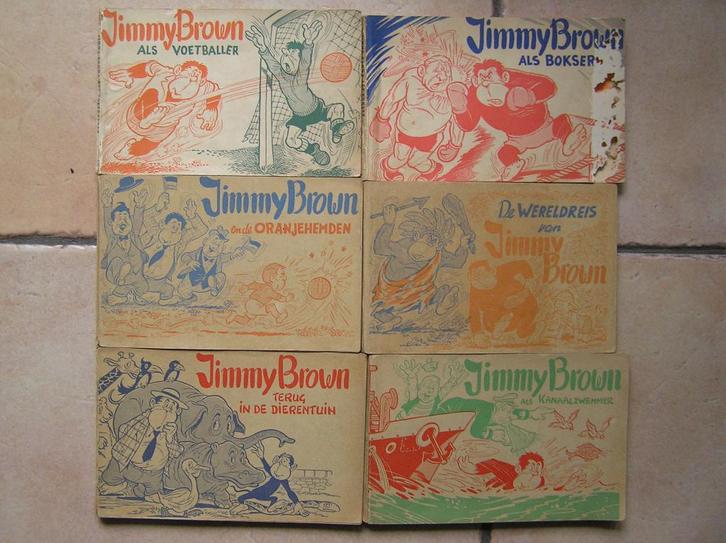 Stripboeken van "De spannende avonturen van Jimmy Brown"., Boeken, Stripboeken, Gelezen, Meerdere stripboeken, Ophalen of Verzenden