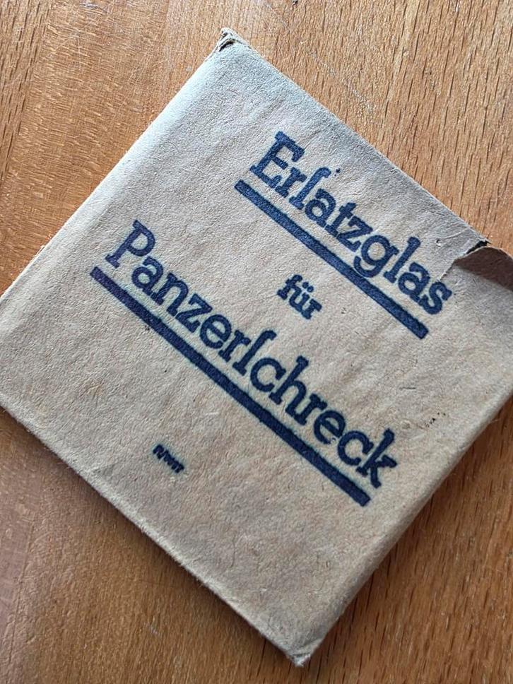 Panzer Schreck ruitje., Verzamelen, Militaria | Tweede Wereldoorlog, Duitsland, Ophalen of Verzenden