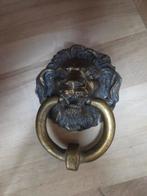 Antieke deurklopper leeuwenkop, Ophalen of Verzenden, Koper