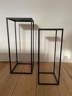 Plantentafeltjes, Huis en Inrichting, Tafels | Bijzettafels, Ophalen, Minder dan 55 cm, Gebruikt, Metaal of Aluminium