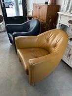Vintage design Leolux Carabas fauteuil, leren luie stoel, Ophalen, -, -, 50 tot 75 cm