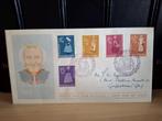 Nederland 1958, FDC E34, beschreven,open klep, catwrde 36,00, Ophalen of Verzenden, Beschreven, Nederland