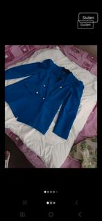 Kobaltblauwe blazer met schoudervulling - Maat 42, Blauw, Maat 42/44 (L), Nieuw, Ophalen of Verzenden