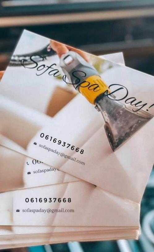 Bankschoonmaak thuis Sofa Spa Day, Huis en Inrichting, Banken | Sofa's en Chaises Longues, Zo goed als nieuw, Ophalen of Verzenden
