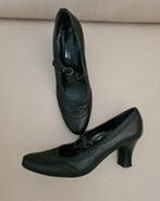 Vintage pumps, Zwart met bandje. Mt.37., Pumps, Zwart, Ophalen of Verzenden, Zo goed als nieuw