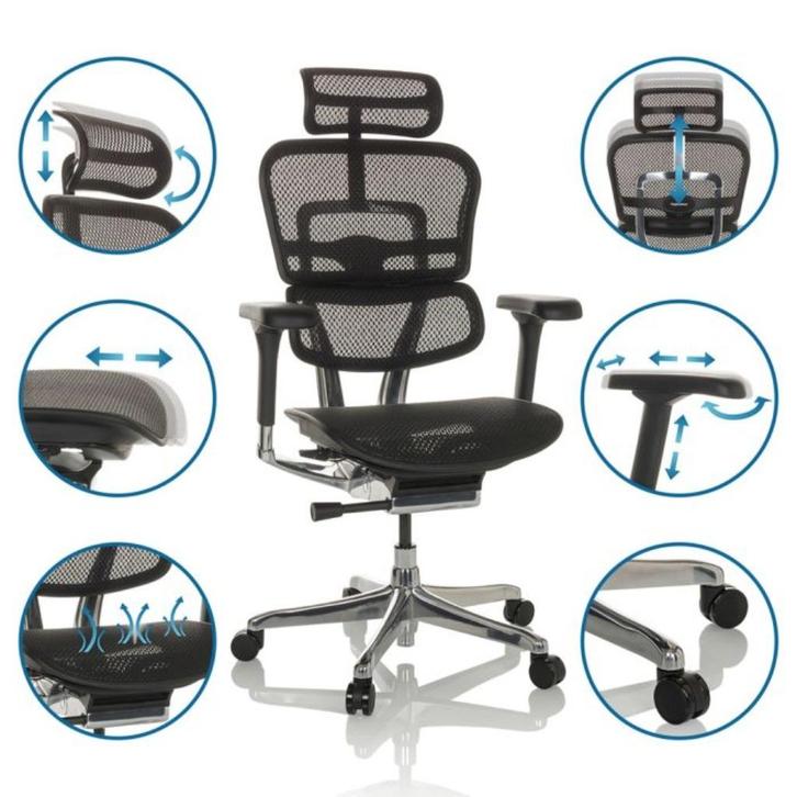 NEW COMFORT ERGOHUMAN Ergonomische Bureaustoel EHE2 HAM !, Huis en Inrichting, Bureaustoelen, Nieuw, Bureaustoel, Zwart, Ergonomisch