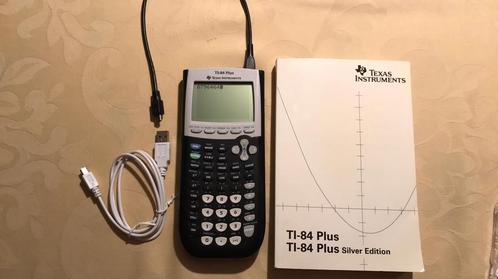 Texas Instrument TI-84 Plus met 2 kabels en boek (1), Diversen, Rekenmachines, Gebruikt, Ophalen of Verzenden