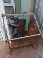 Antiek vintage Engels borduurraam met opbergzak, Ophalen