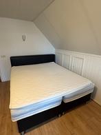 Boxspring, Huis en Inrichting, Ophalen, Zwart, Tweepersoons, Zo goed als nieuw