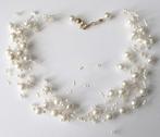 Prachtige Vegan Faux parels kraag ketting Choker Trouwaccess, Sieraden, Tassen en Uiterlijk, Kettingen, Verzenden, Zo goed als nieuw