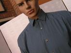 SOCI3TY overhemd,Mt 39 topstaat, Kleding | Heren, Tweedehands, Blauw, Tweedehands, Zo goed als nieuw