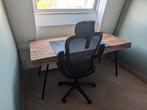 Bureau/eettafel, bureaustoel en onderlegger, Ophalen, Gebruikt