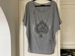 Shirt Glitz en Glam, Ophalen of Verzenden, Zo goed als nieuw, Grijs, Korte mouw