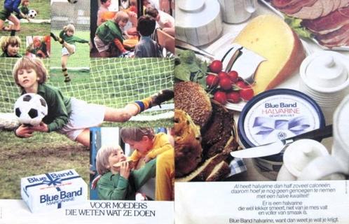 35 vintage advertenties reclames Blue Band boter 49-80 kids, Verzamelen, Merken en Reclamevoorwerpen, Gebruikt, Verzenden