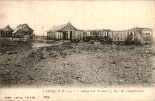 Hengelo - Emplacement Tramweg De Graafschap Tram, Verzamelen, Ansichtkaarten | Nederland, Ongelopen, Gelderland, Voor 1920, Ophalen of Verzenden